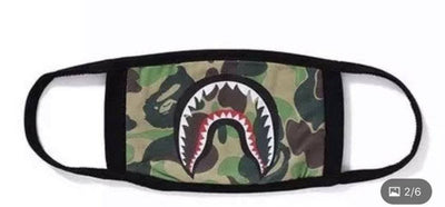 Lola + The Boys Accessories Shark boys face mask