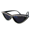 Lola + The Boys Accessories White Crystal Wing Sunglasses