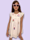 Lola + The Boys All About Beaded Ice Cream Ruffle Dress