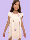 Lola + The Boys All About Beaded Ice Cream Ruffle Dress