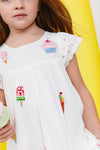 Lola + The Boys All About Beaded Ice Cream Ruffle Dress