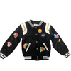 Lola + The Boys All about the Varsity Patch Bomber