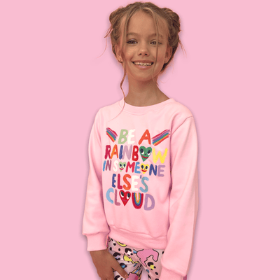 Lola + The Boys Apparel & Accessories Be A Rainbow Sweatshirt