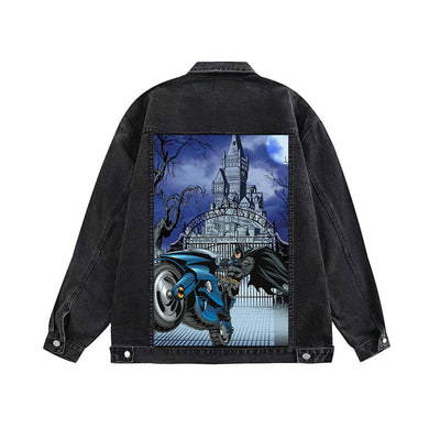 Lola + The Boys Batman Black Denim Jacket