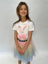 Lola + The Boys Beaded Bunny Bow Tshirt