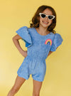 Lola + The Boys Bottoms Terry Rainbow Romper