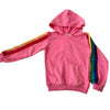 Lola + The Boys Bright Pink Rainbow Sequin tracksuit