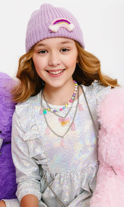 Lola + The Boys Candy Heart Bear Necklace