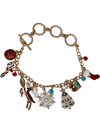 Lola + The Boys Christmas Icons Charm bracelet