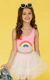 Lola + The Boys Clouds rainbow swimsuit