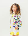 Lola + The Boys Coats & Jackets Shooting Stars Reversible Satin Bomber