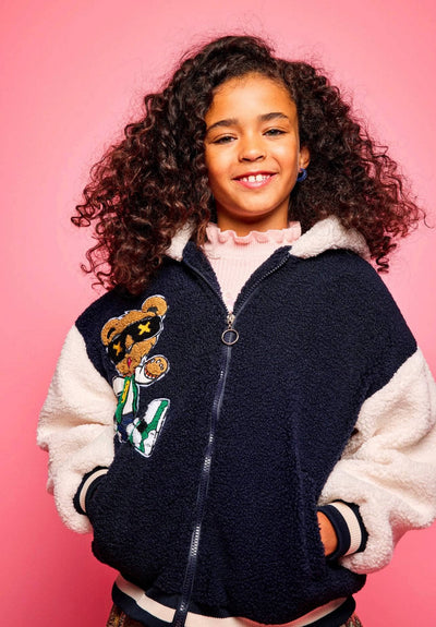 Lola + The Boys Cool Teddy Bear Plush Hoodie