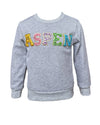 Lola + The Boys 2 Crystal ASPEN Sweatshirt