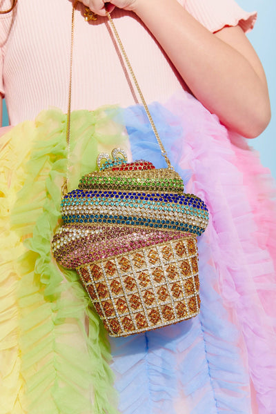 Lola + The Boys Cupcake Crystal Purse