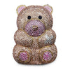 Lola + The Boys Golden Teddy Bear Crystal Purses