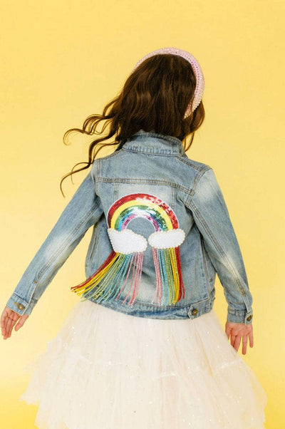 Lola + The Boys Crystal Rain denim Jacket