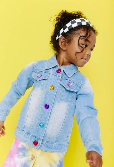 Lola + The Boys Crystal Rain Denim Jacket