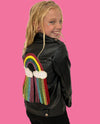 Lola + The Boys Crystal Rain Leather Jacket (Pre Order Ships 10/25)