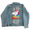 Lola + The Boys denim Original Unicorn Sequin Rainbow Denim