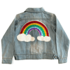 Lola + The Boys denim Somewhere Over The Rainbow Denim Jacket