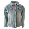 Lola + The Boys denim Somewhere Over The Rainbow Denim Jacket