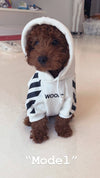 Lola + The Boys Doggie “Woof “ Doggie Hoodie