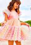 Lola + The Boys Dress 3D butterfly Puffy Sleeve Dress