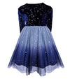 Lola + The Boys Dress 2/3 / Navy / Velour Celeste Velvet Tutu Dress