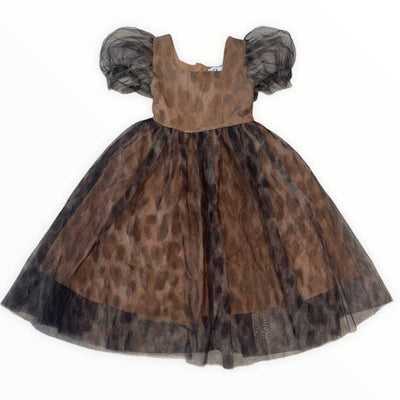 Lola + The Boys Dress Cheetah Tulle Dress