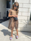 Lola + The Boys Dress Cheetah Tulle Dress