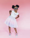 Lola + The Boys Dress Crystal Unicorn Tutu Dress