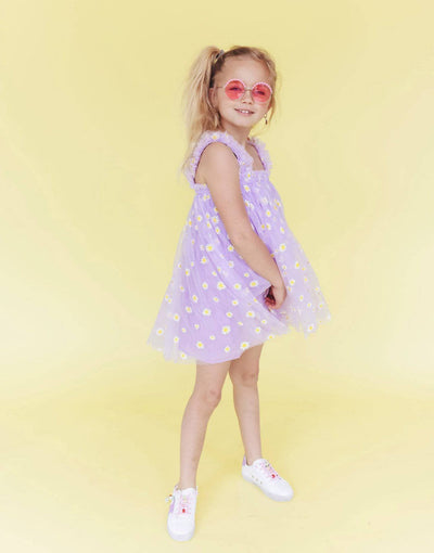 Lola + The Boys Dress Daisy lavender Tulle Dress