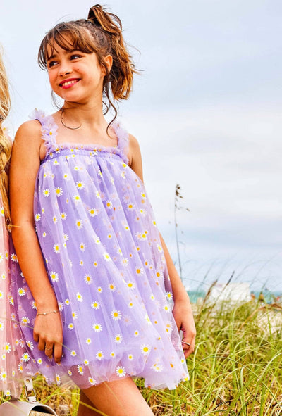 Lola + The Boys Dress Daisy lavender Tulle Dress