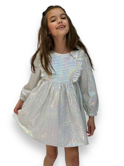 Lola + The Boys Dress Hologram Shimmer Dress