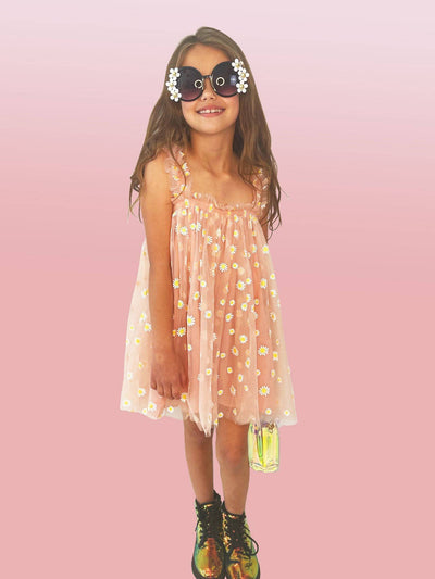 Lola + The Boys Dress Just Peachy Daisy Dress -PREORDER ships 8/15