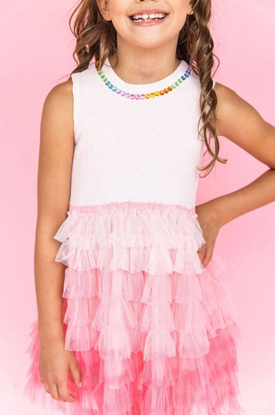 Lola + The Boys DRESS Ombre Jewel Dress