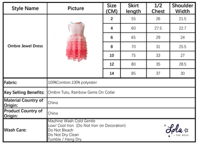 Lola + The Boys DRESS Ombre Jewel Dress