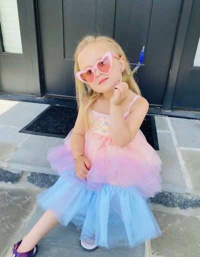 Lola + The Boys Dress Paillette Ombre Tutu Dress