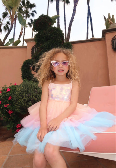 Lola + The Boys Dress Paillette Ombre Tutu Dress