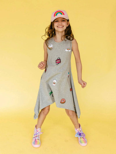 Lola + The Boys DRESS Patch T Shirt Dress