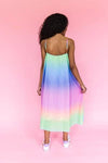 Lola + The Boys DRESS Rainbow Ombre Gem Dress