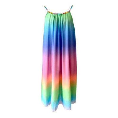 Lola + The Boys DRESS Rainbow Ombre Gem Dress