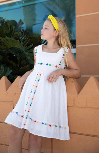 Lola + The Boys DRESS Rainbow Stars Day Dress