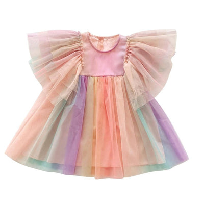 Lola + The Boys Dress sunset rainbow tulle dress -PREORDER ships 8/15