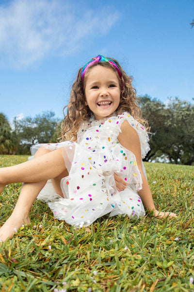 Lola + The Boys DRESSES Foil Polka Dot Tulle Dress