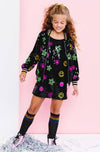 Lola + The Boys Dresses Peace and Love Sequin Tank Dress (Pre Order Ships 10/29)