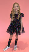 Lola + The Boys Dresses Shining Rainbow Star Tulle Dress