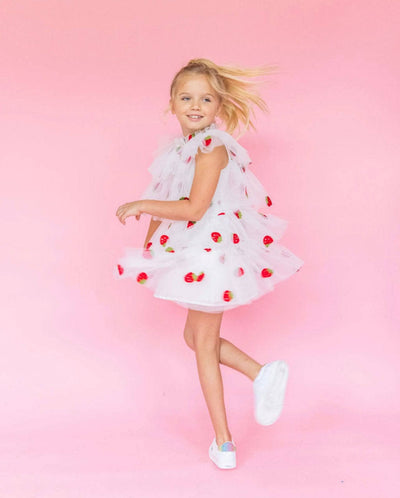 Lola + The Boys DRESSES Strawberry Tulle Dress