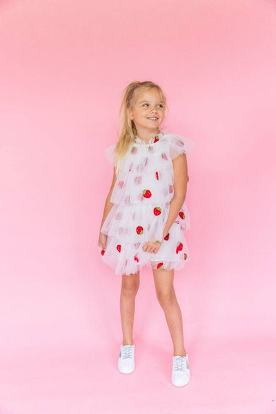 Lola + The Boys DRESSES Strawberry Tulle Dress