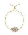 Lola + The Boys Evil Eye Crystal Bracelet